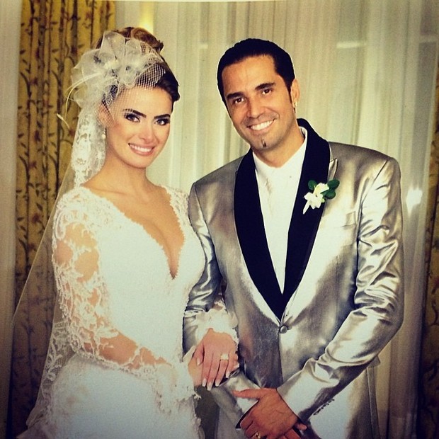 Rayanne Morais e Latino em casamento no Rio (Foto: Instagram/ Reprodução)