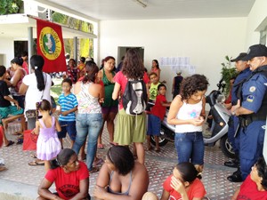 Integrantes do Movimento Terra Livre fazem manifestação em João Pessoa, Paraíba (Foto: Walter Paparazzo/G1)