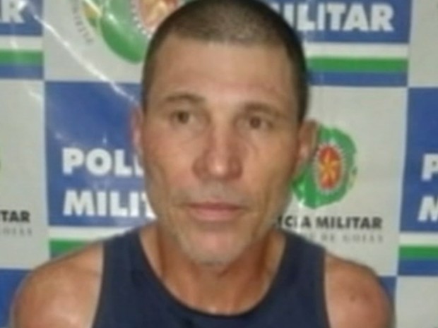 Valdeci de Paula, 52, foi preso suspeito de matar a ex-namorada em Caldas Novas (Foto: Reprodução/TV Anhanguera)