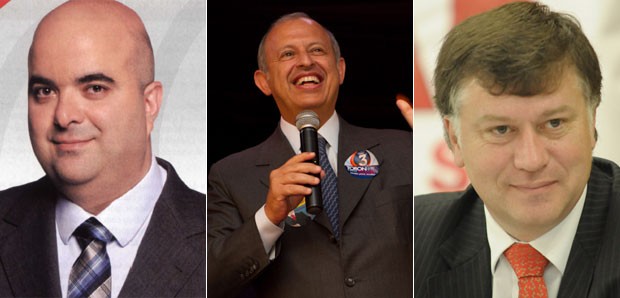 Candidatos à presidência da OAB: Marcos Costa, Ricardo Sayeg e Alberto Toron (Foto: Divulgação)