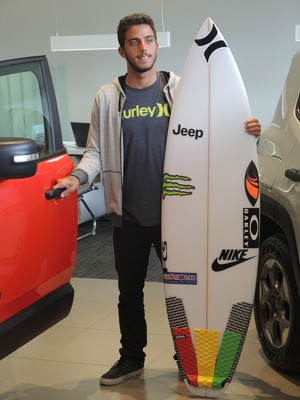 Filipe Toledo surfe evento carro SP (Foto: David Abramvezt) Filipe Toledo surfe evento carro SP (Foto: David Abramvezt)