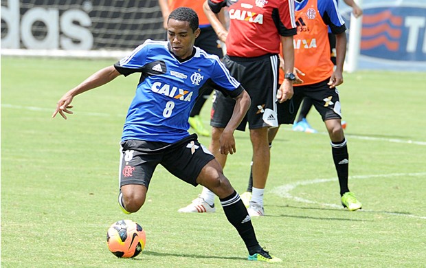 Elias treino Flamengo (Foto: Alexandre Vidal / Fla Imagem)