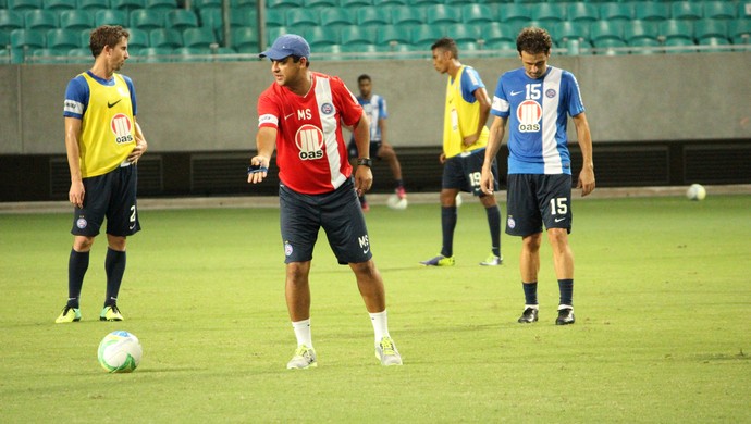 Treino do Bahia na Fonte Nova; Marquinhos Santos (Foto: Divulgação/EC Bahia) Treino do Bahia na Fonte Nova; Marquinhos Santos (Foto: Divulgação/EC Bahia)
