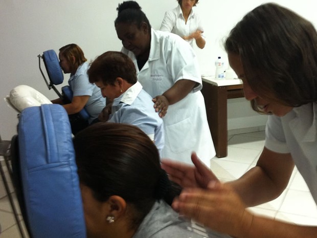 Cegos Massoterapeutas em Cuiabá - 03 (Foto: Dhiego Maia/G1MT)