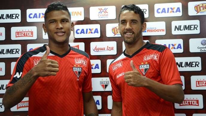 Caion e Michel disseram que estão prontos para jogar pelo Atlético-GO (Foto: Divulgação / Atlético-GO)