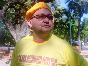Arimatéa Dantas, advogado e um dos organizadores da Marcha (Foto: Juliana Barros/G1)