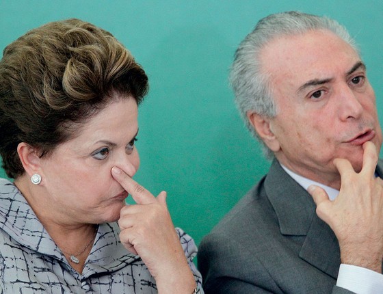 Dilma Roussef e o presidente Michel Temer (Foto:   Ueslei Marcelino / Reuters)