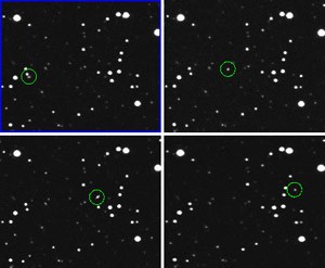 Imagens do asteroide 2012 KT42 passando pela Terra (Foto: Alex R. Gibbs, Catalina Sky Survey, University of Arizona, NASA)