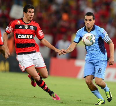 Caceres, Flamengo x Bolivar (Foto: Alexandre Vidal/Fla Imagem)