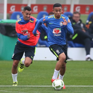 Gabriel Jesus Treino Seleção Brasileira Olímpica (Foto: Lucas Figueiredo / MoWA Press)