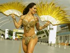 Fabi Frota estrela ensaio de carnaval e planeja fantasia barata para o desfile