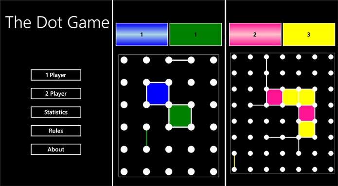 The Dot Game é um jogo clássico para Windows Phone onde você deve formar quadrados para ganhar (Foto: Divulgação/Windows Phone Store)