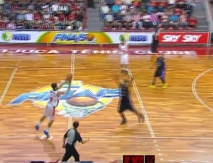 Laprovittola Flamengo cesta NBB basquete (Foto: Reprodução SporTV) Laprovittola Flamengo cesta NBB basquete (Foto: Reprodução SporTV)