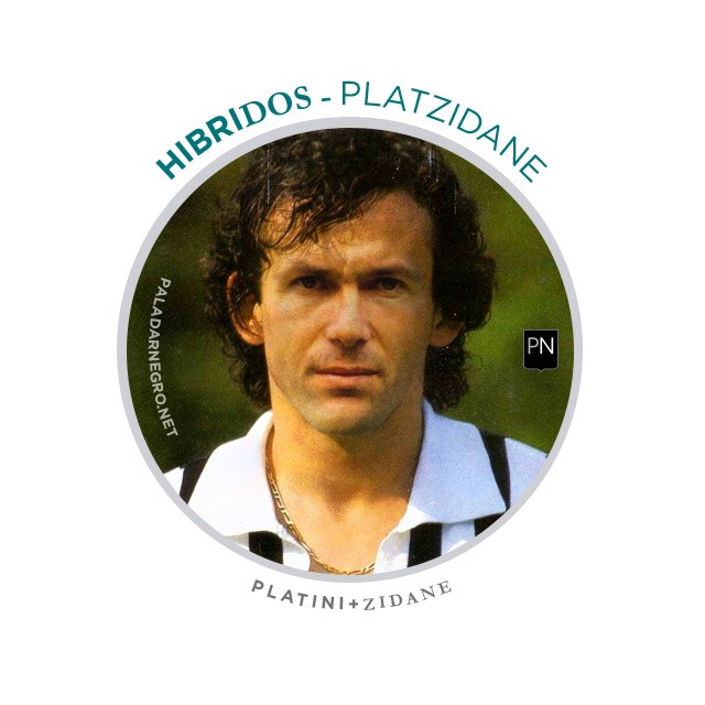 Platzidane, mistura de Platini com Zidane