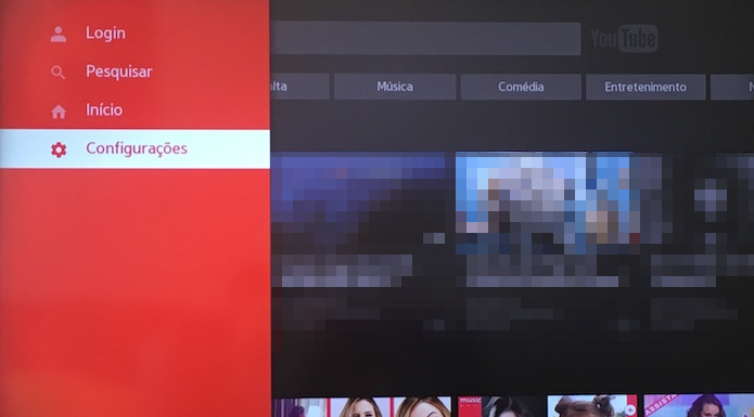 Acesse as configurações do YouTube (Foto: Reprodução/Helito Bijora)