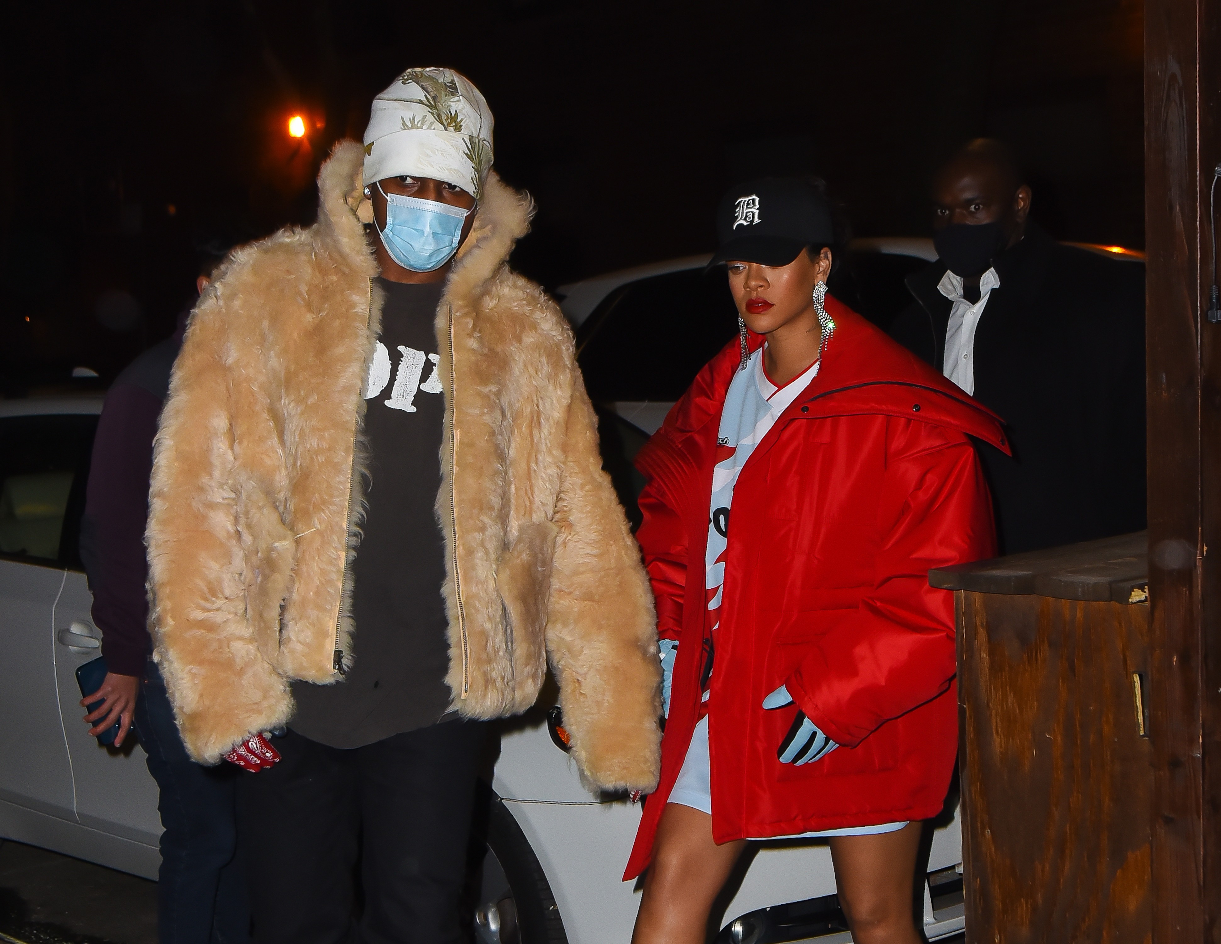 NEW YORK, NEW YORK - JANUARY 22: Rihanna and ASAP Rocky are seen out for dinner in SoHo on January 22, 2022 in New York City. (Photo by Robert Kamau/GC Images) (Foto: GC Images)