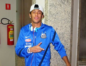 Neymar Santos Joinville hotel (Foto: Marcelo Hazan)