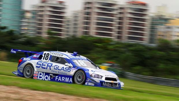 Stock Car- Allam Khodair guia o carro 18 da equipe Vogel no Rio de Janeiro (Foto: Luca Bassani / Divulgação)