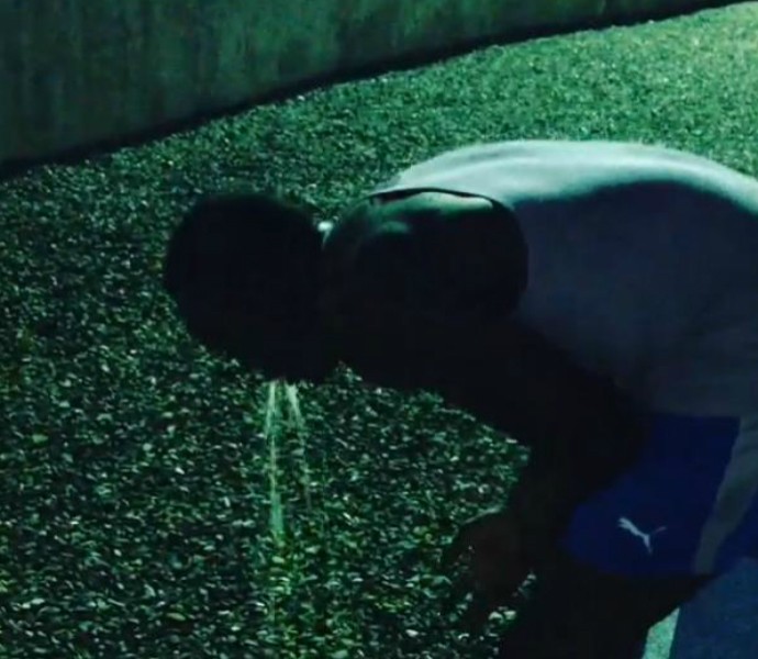 Usain Bolt vômito treino (Foto: Reprodução/Instagram)