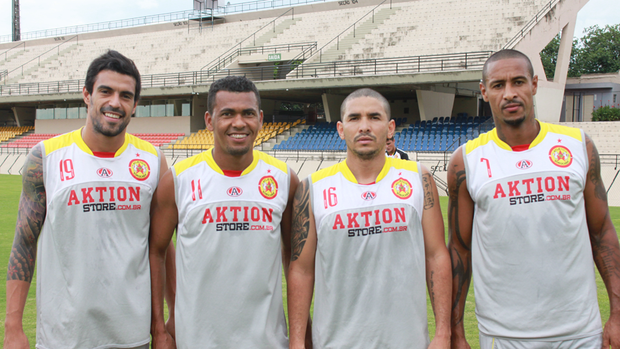 Alex Willian, Mateus Borges, Adriano Chuva, Atlético Sorocaba (Foto: Divulgação / Atlético Sorocaba)