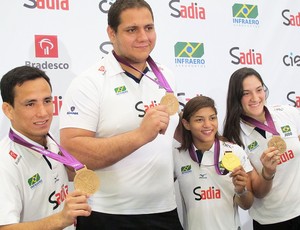 Felipe Kitadai, Rafael Silva, Sarah Menezes e Mayra Aguiar (Foto: Rodrigo Faber / Globoesporte.com) Felipe Kitadai, Rafael Silva, Sarah Menezes e Mayra Aguiar (Foto: Rodrigo Faber / Globoesporte.com)