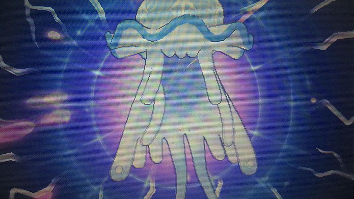 Nihelego é a primeira Ultra Beast a ser capturada (Foto: Reprodução/Tais Carvalho)