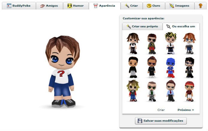 Buddy Poke: Interagir com os amigos via avatar era moda