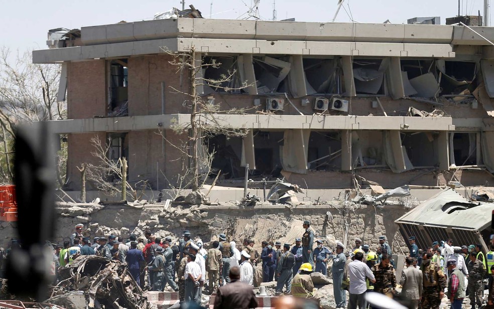 Prédio da Embaixada da Alemanha em Cabul (Foto: Mohammad Ismail / Reuters)