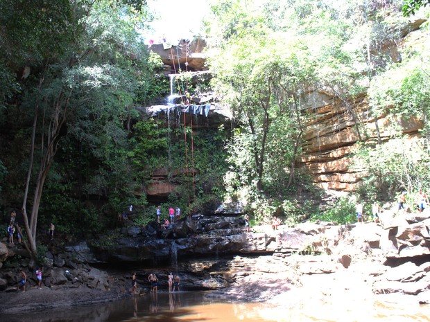 Cachoeira do Salto Liso em Pedro II, no Piauí, é uma das atrações turísticas da cidade (Foto: Pedro Santiago/G1)