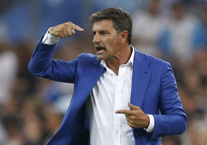 Michel treinador Olympique de Marselha (Foto: EFE/GUILLAUME HORCAJUELO)