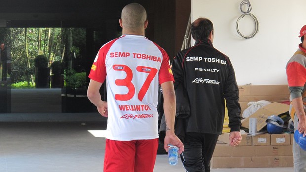 Welliton treino são paulo (Foto: Carlos Augusto Ferrari)