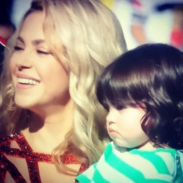 Shakira e Milan na final da copa do mundo (Foto: Instagram / Reprodução)