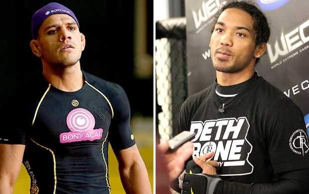 montagem UFC Rafael dos Anjos e Ben Henderson (Foto: Editoria de Arte) montagem UFC Rafael dos Anjos e Ben Henderson (Foto: Editoria de Arte)