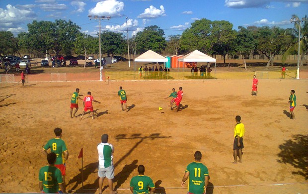 O torneio vai selecionar jogadores para a seleção tocantinense de futebol de areia (Foto: Jades Alberto/Federação Tocantinense de Beach Soccer)