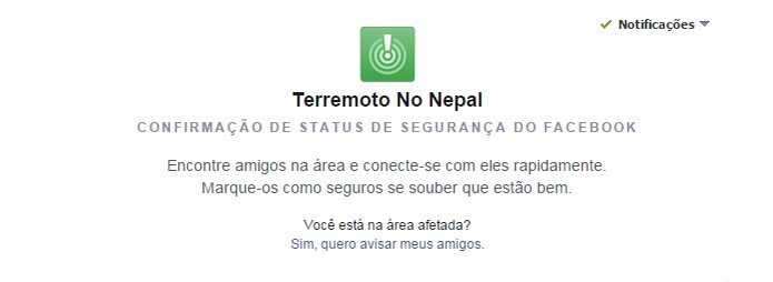Facebook security check (Foto: Reprodução/Facebook) Facebook security check (Foto: Reprodução/Facebook)
