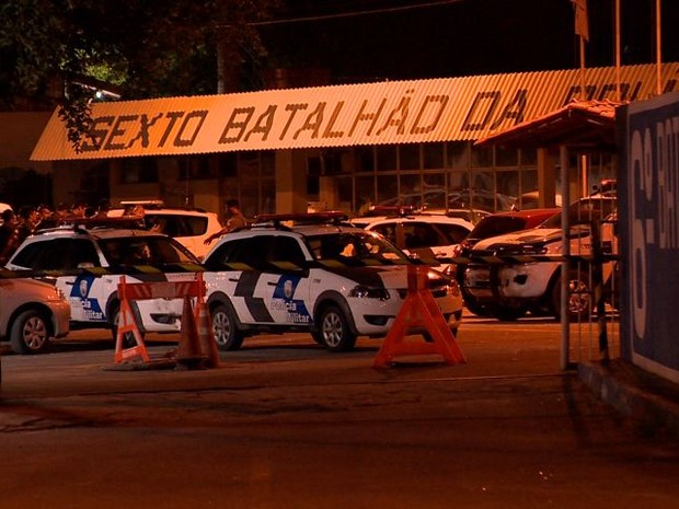 Sexto Batalhão, na Serra, Espírito Santo (Foto: Reprodução/ TV Gazeta)
