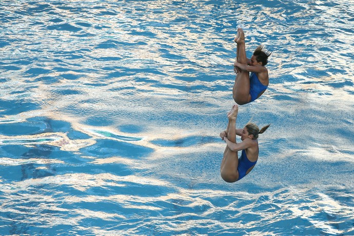 Copa do Mundo de saltos ornamentais - Juliana Veloso e Tammy Galera (Foto: Satiro Sodré / SSPress)