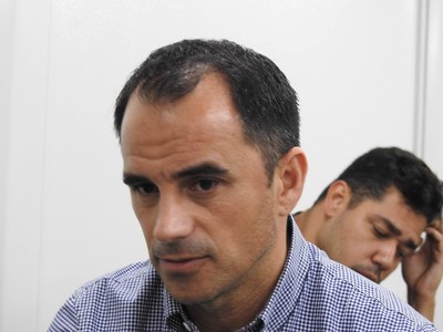 Rodrigo Caetano não gostou da indicação de Raphael Claus (Foto: Fred Gomes/GloboEsporte.com)