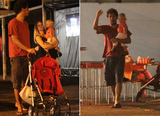 Carolinie e Guga Coelho passearam com a filha pela Barra da Tijuca (Foto: Delson Silva / AgNews) Carolinie e Guga Coelho passearam com a filha pela Barra da Tijuca (Foto: Delson Silva / AgNews)