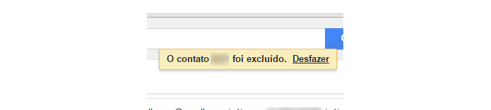 Gmail exibe mensagem de confirmação após exclusão (foto: Reprodução/Gmail)