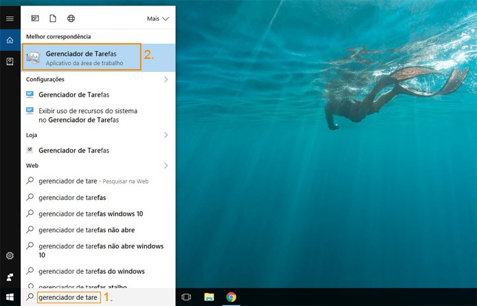 Abra a ferramenta Gerenciador de tarefas (Foto: Reprodução)