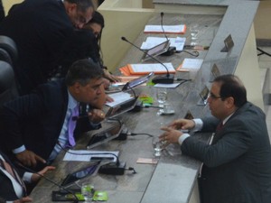Michel JK (à direita) assumiu controle da Alap após retorno de Moisés Souza (Foto: Abinoan Santiago/G1)