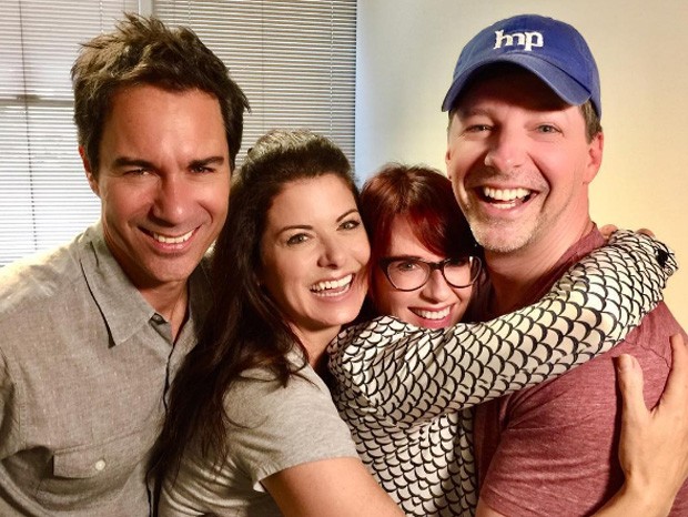 Eric McCormack, Debra Messing, Megan Mullally e Sean Hayes (Foto: Reprodução)