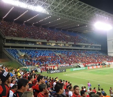 Flamengo Torcida Arena Pantanal (Foto: Fred Gomes)