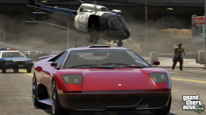 Roubar carros no GTA V é bem divertido (Foto: Divulgação/Rockstar) (Foto: Roubar carros no GTA V é bem divertido (Foto: Divulgação/Rockstar))