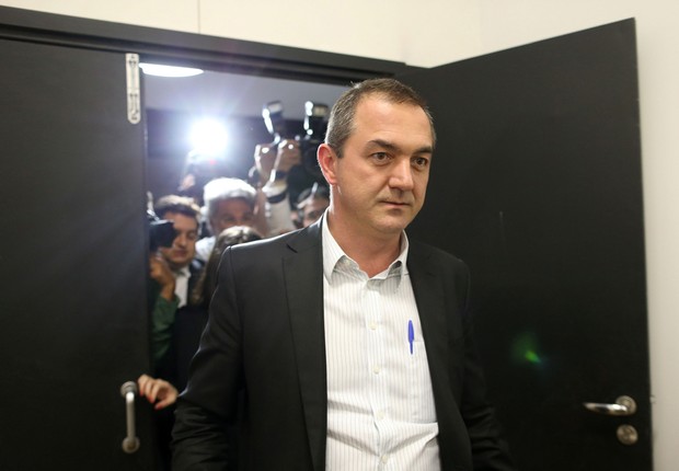 O empresário brasileiro Joesley Batista após prestar depoimento em Brasília (Foto: Adriano Machado/Reuters)