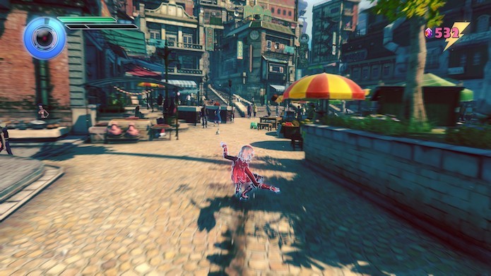 Gravity Rush 2: Kat tem novos movimentos à disposição (Foto: Reprodução/Victor Teixeira)