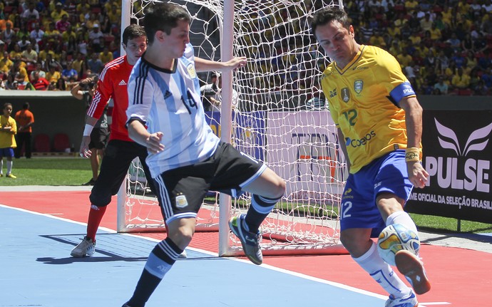 Futsal Brasil x Argentina (Foto: Andre Borges / GDF)