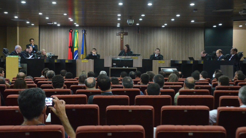 Pleno do Tribunal Regional Eleitoral da Paraíba (TRE-PB) julgou Aije da PBPrev, contra o governador Ricardo Coutinho (Foto: Krystine Carneiro/G1)