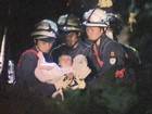 Bebê é resgatado de escombros após terremoto no Japão